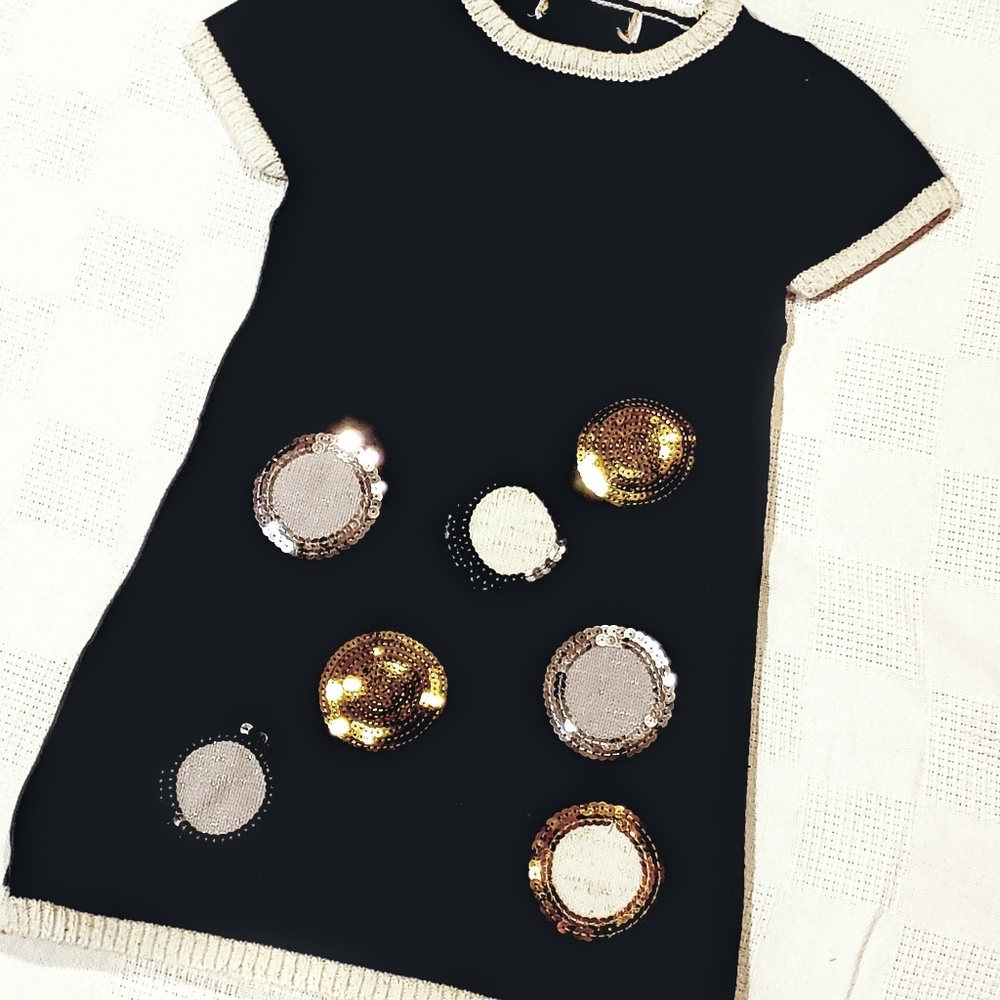 Holiday Sparkle Sequined Sweater Dress! Sz 8